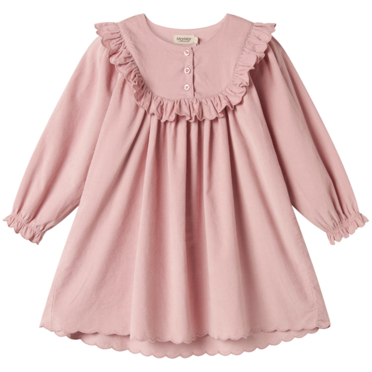 MarMar Fine Cord Soft Berry Delina LS Dress