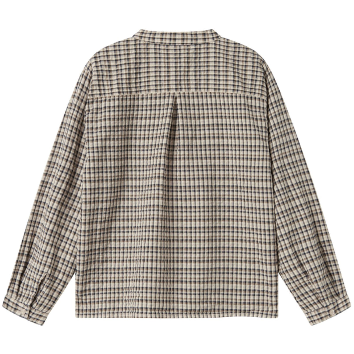 MarMar Seersucker Check Pilot Navy Check Tokyo Shirt