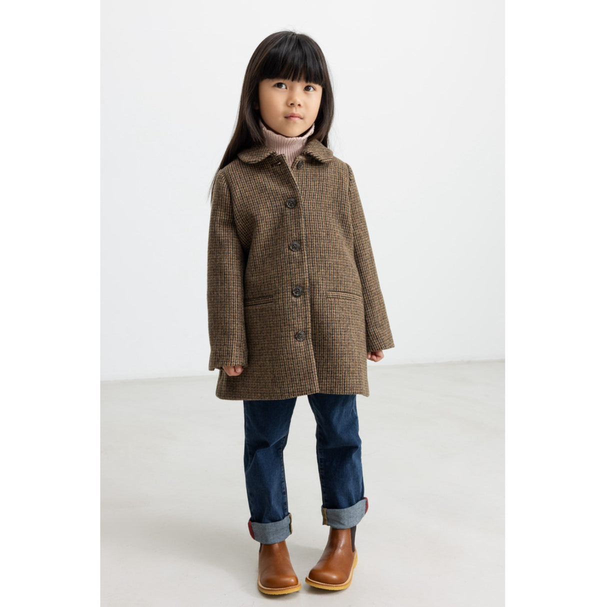 MarMar Wool Check Earthy Check Olive Jacket