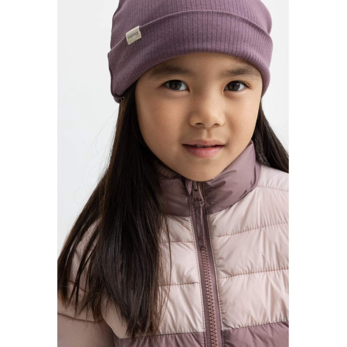 MarMar Vegan Puffer Plum Shadow Block Owe Jacket
