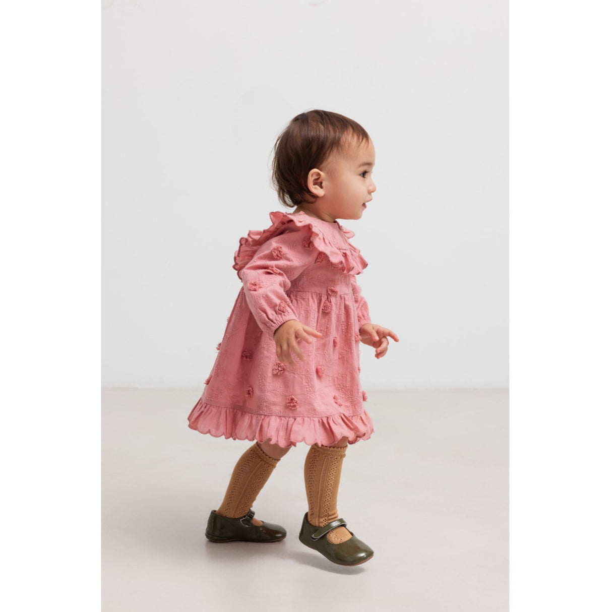 MarMar Embroidery Pink Delight Deas LS Dress