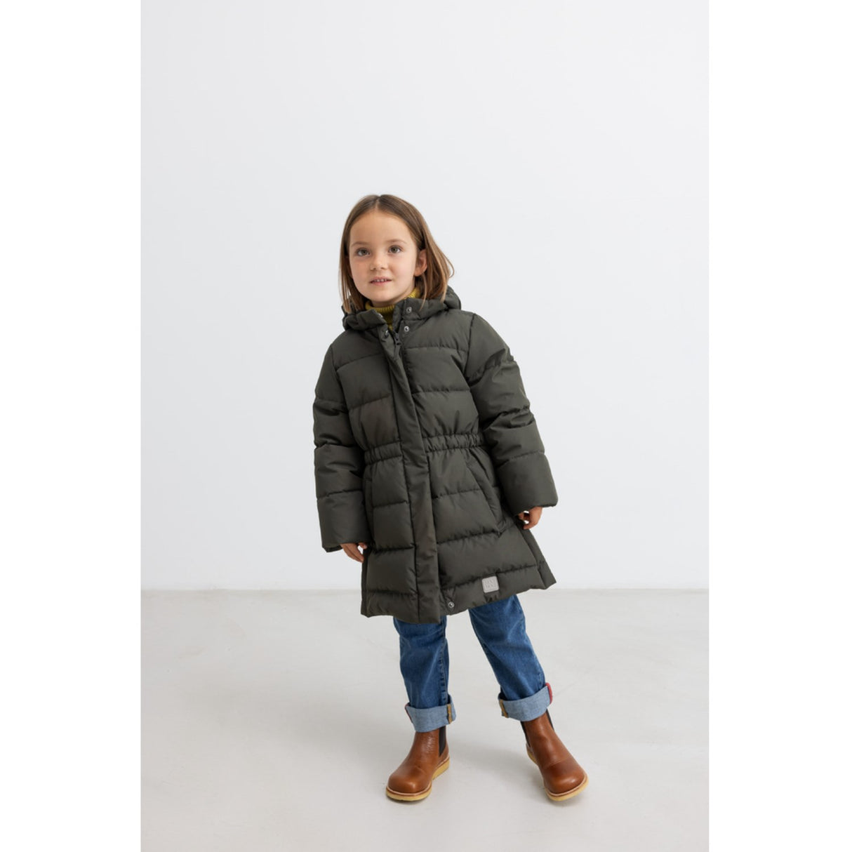MarMar Tech. Puffer Dark Moss Oxford Coat