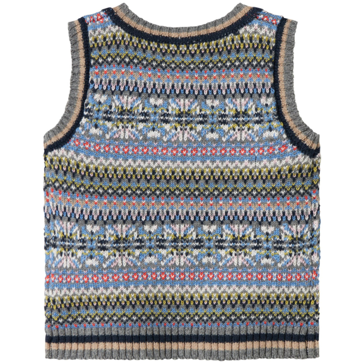 MarMar Light Cotton Wool Fair Isle Fair Isle Taj B Knitted Vest