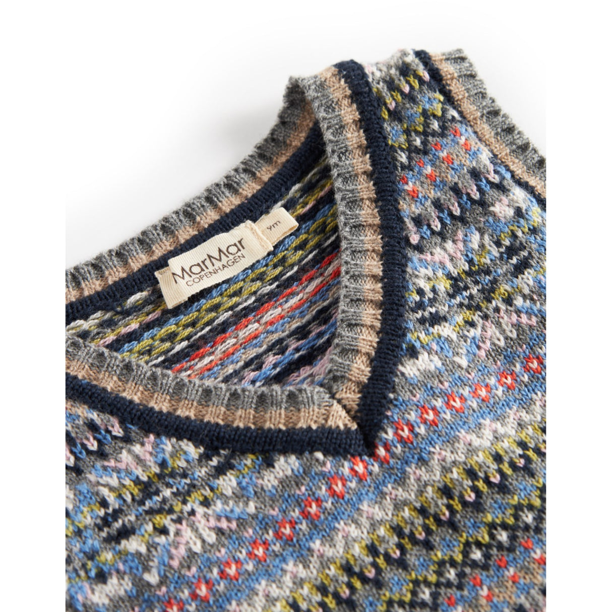 MarMar Light Cotton Wool Fair Isle Fair Isle Taj B Knitted Vest