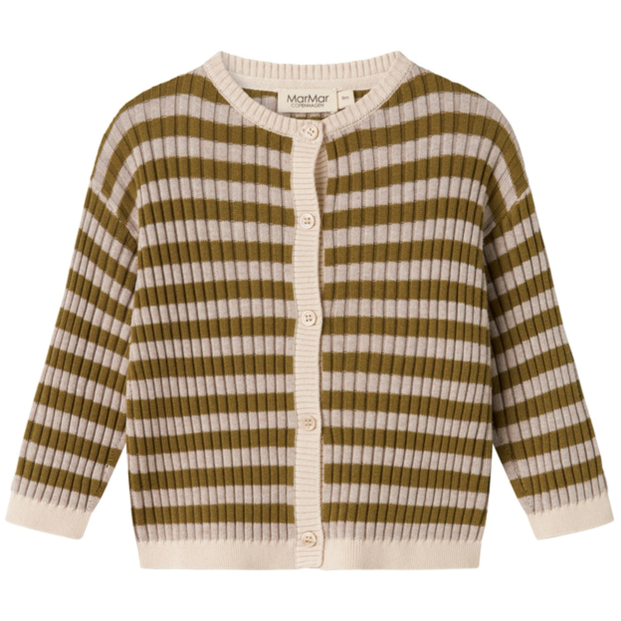 MarMar Modal Mix Stripe Cashew Mel. Stripe Tob Knit Cardigan