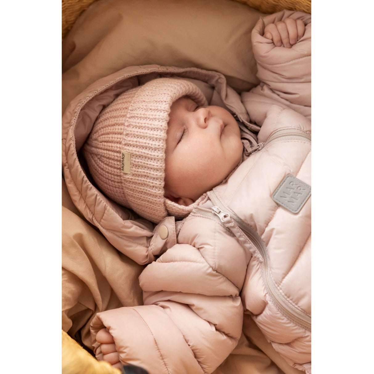 MarMar Heavy Knit Fisherman Cream Taupe Atlas Knit Hat