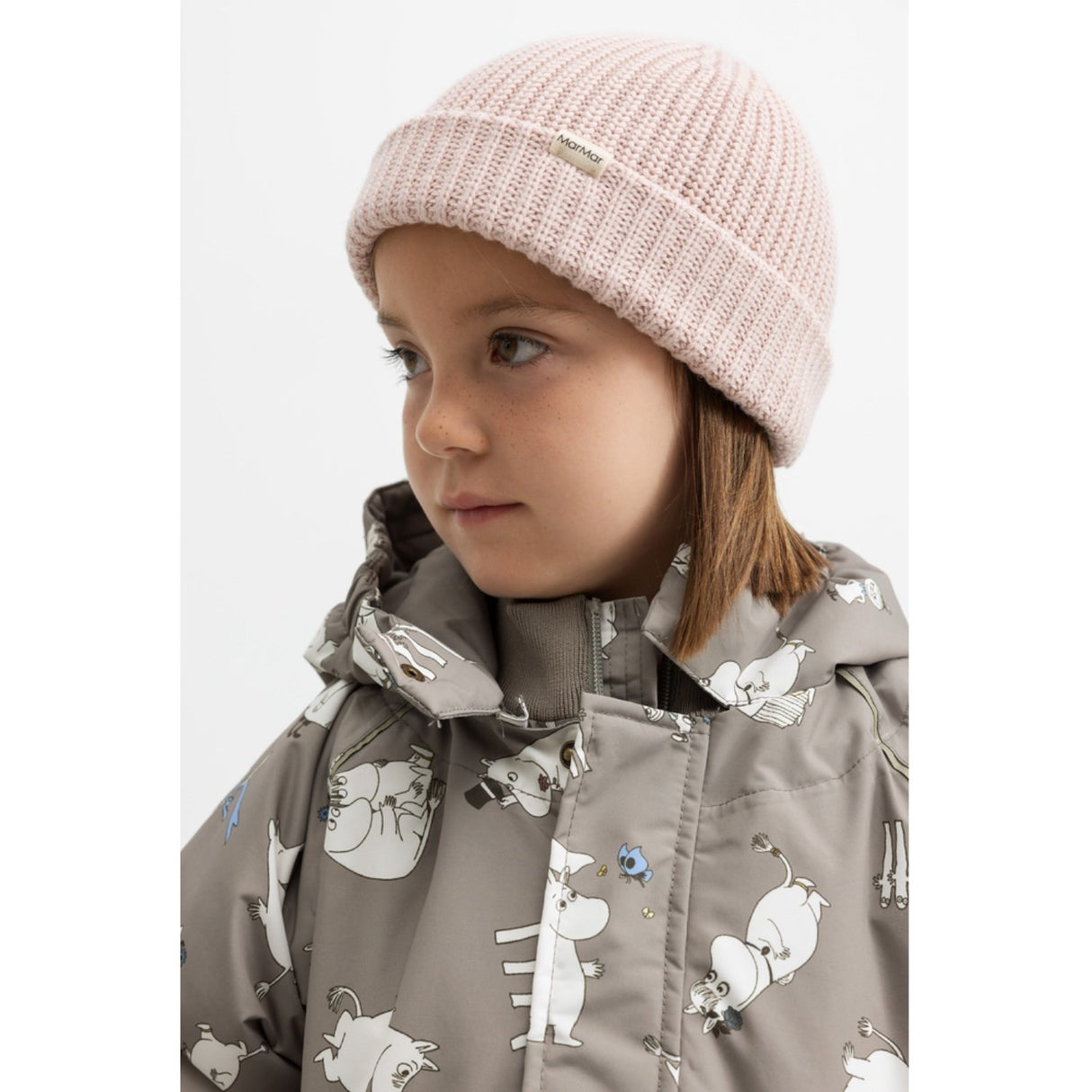 MarMar Heavy Knit Fisherman Cream Taupe Atlas Knit Hat