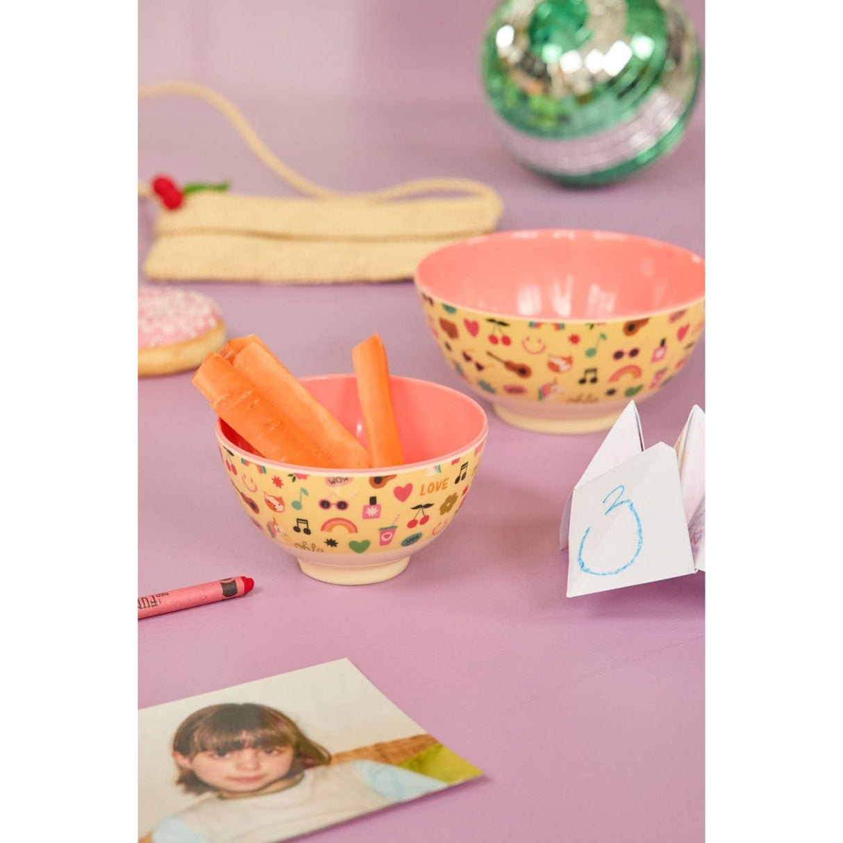 Rice Unicorn Love Print Melamine Bowl Small 300 Ml