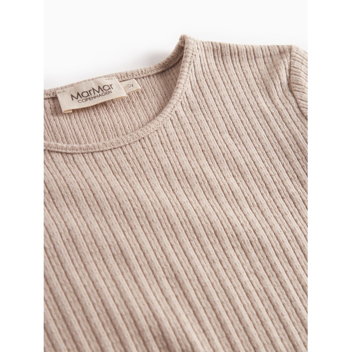 MarMar Modal Pointelle Rib Soft Beige Tamra Blouse