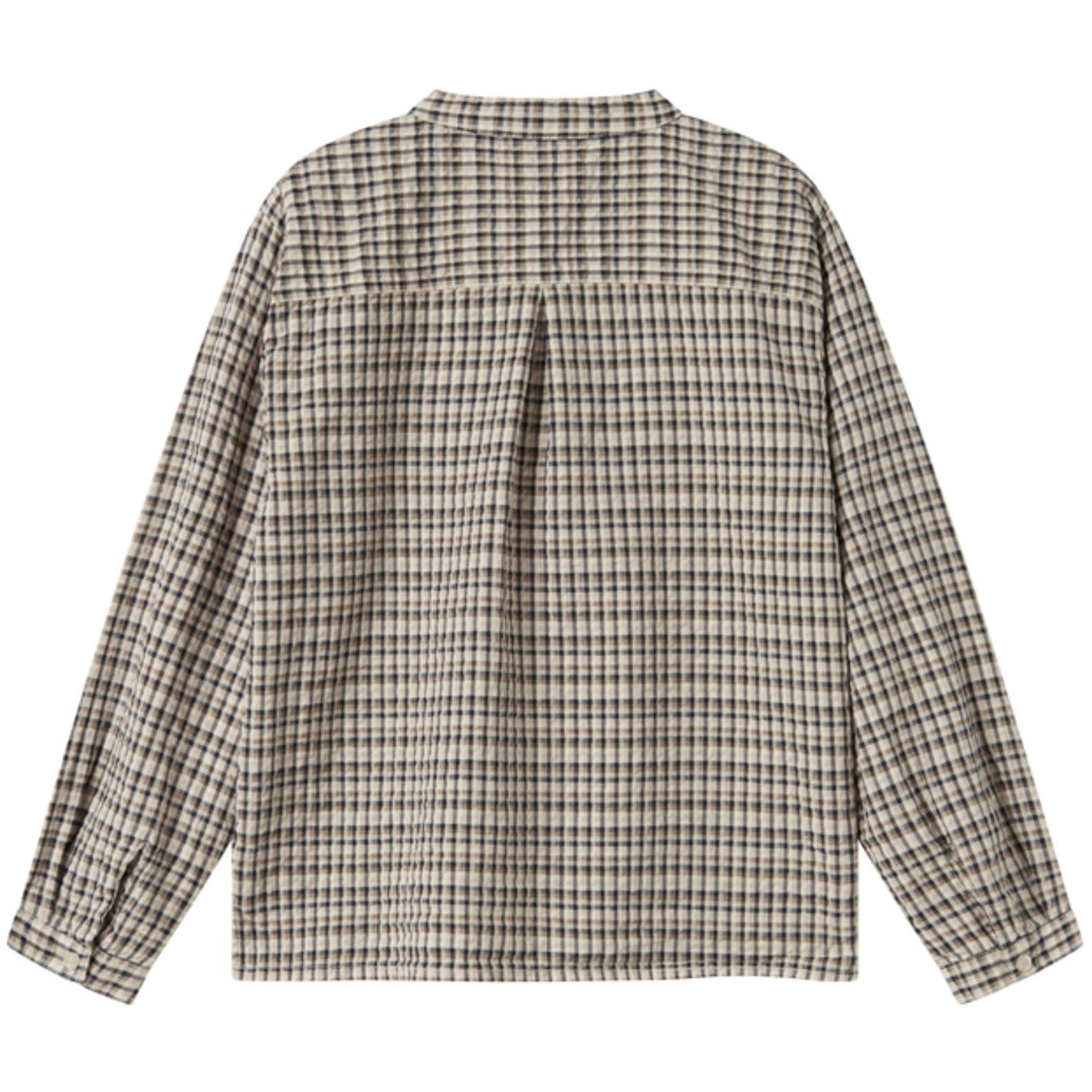 MarMar Seersucker Check Pilot Navy Check Tokyo Shirt