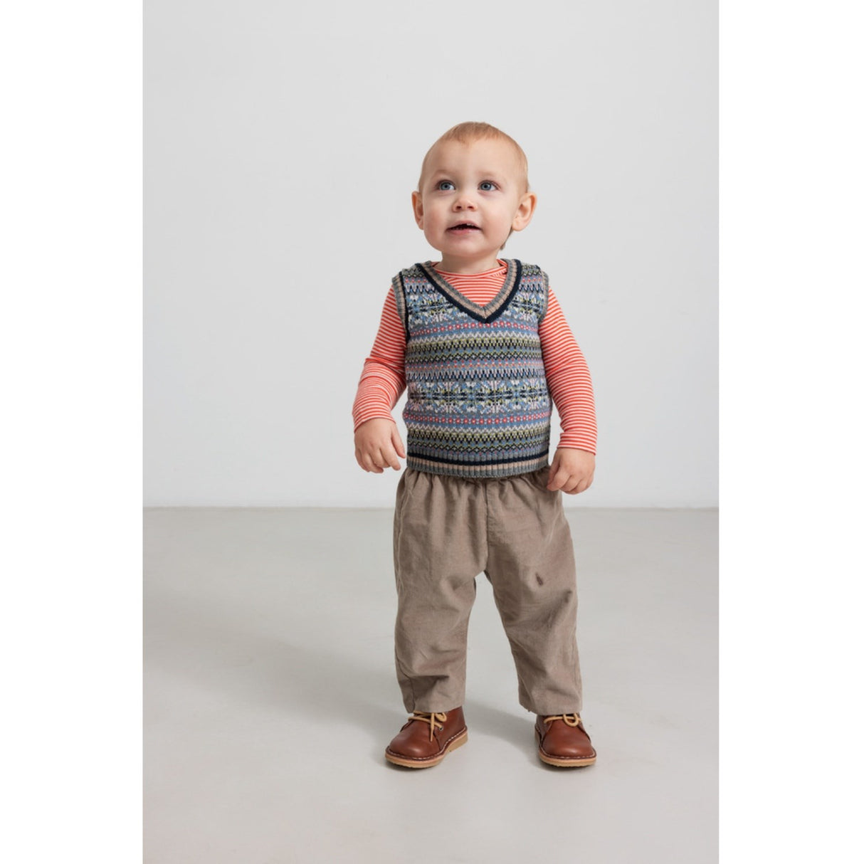 MarMar Light Cotton Wool Fair Isle Fair Isle Taj B Knitted Vest