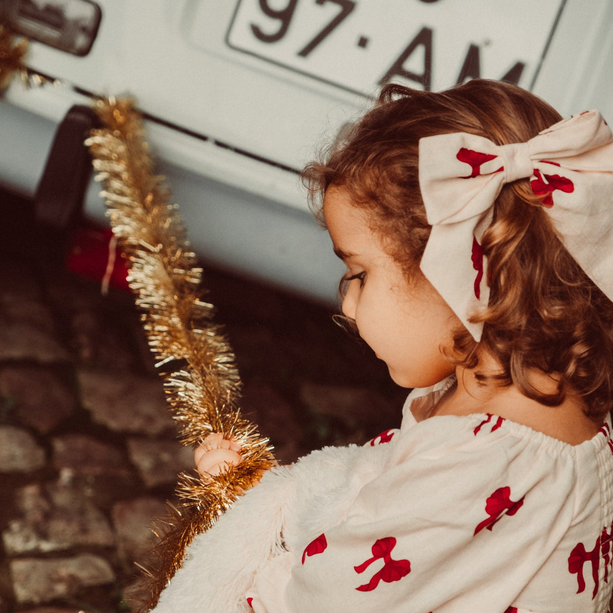 That's Mine Rouge Boucle Tori Hair Bow Clips - 2 Pack