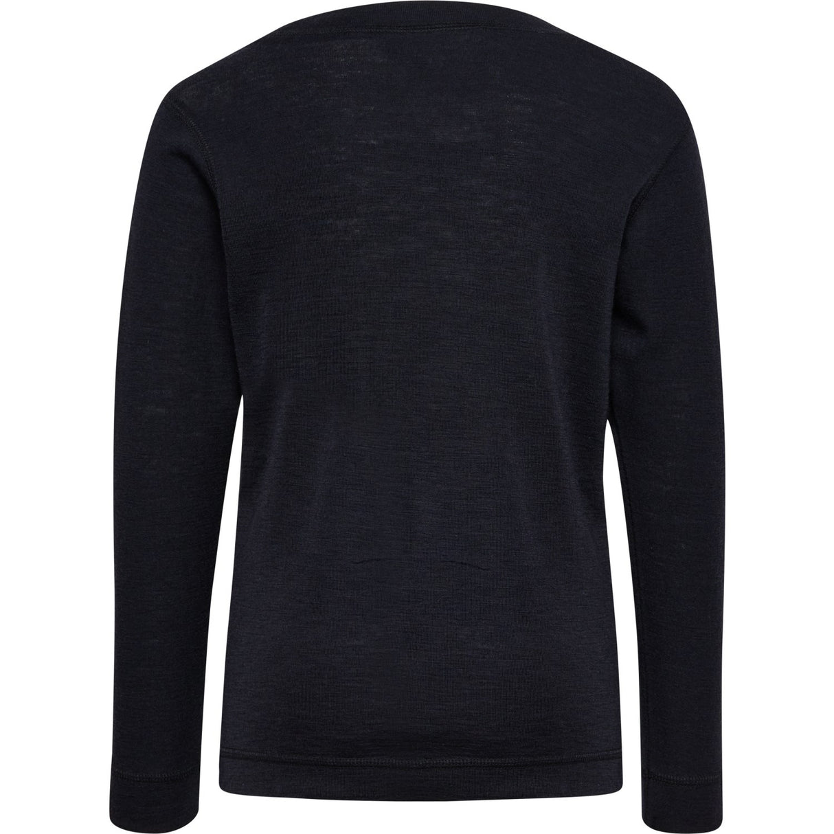 Hummel Black Jr Wool Rib T-Shirt L/S