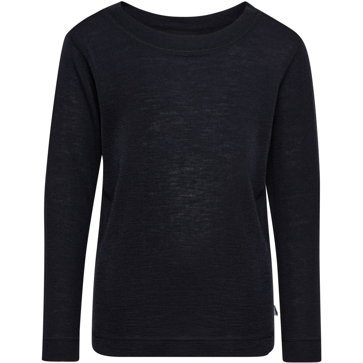 Hummel Black Jr Wool Rib T-Shirt L/S