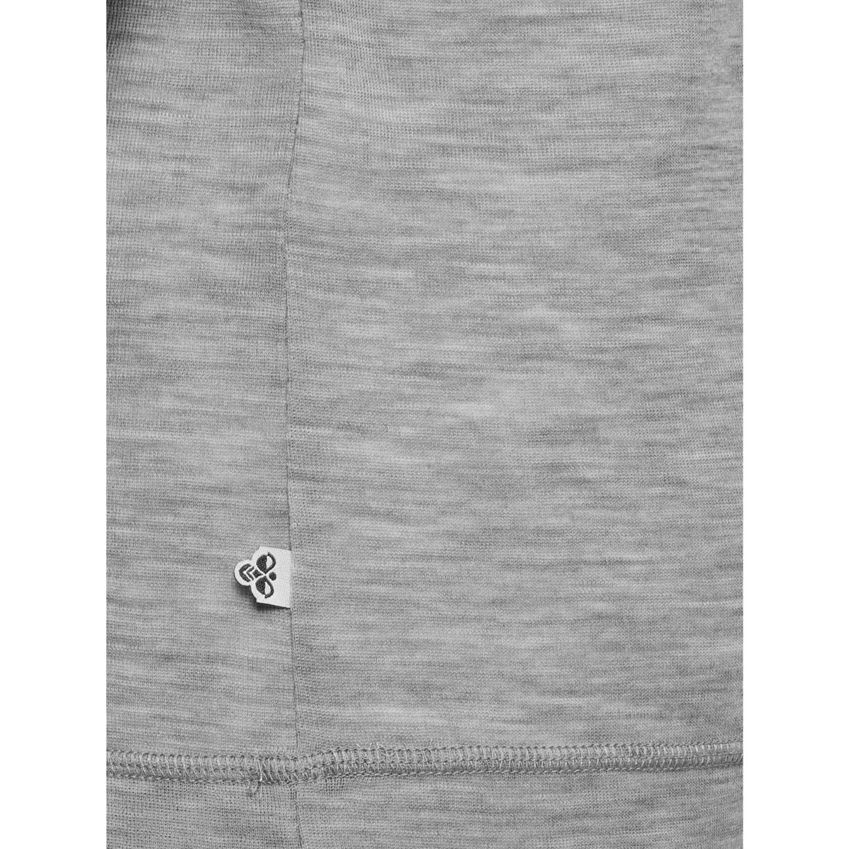 Hummel Grey Melange Jr Wool Rib T-Shirt L/S