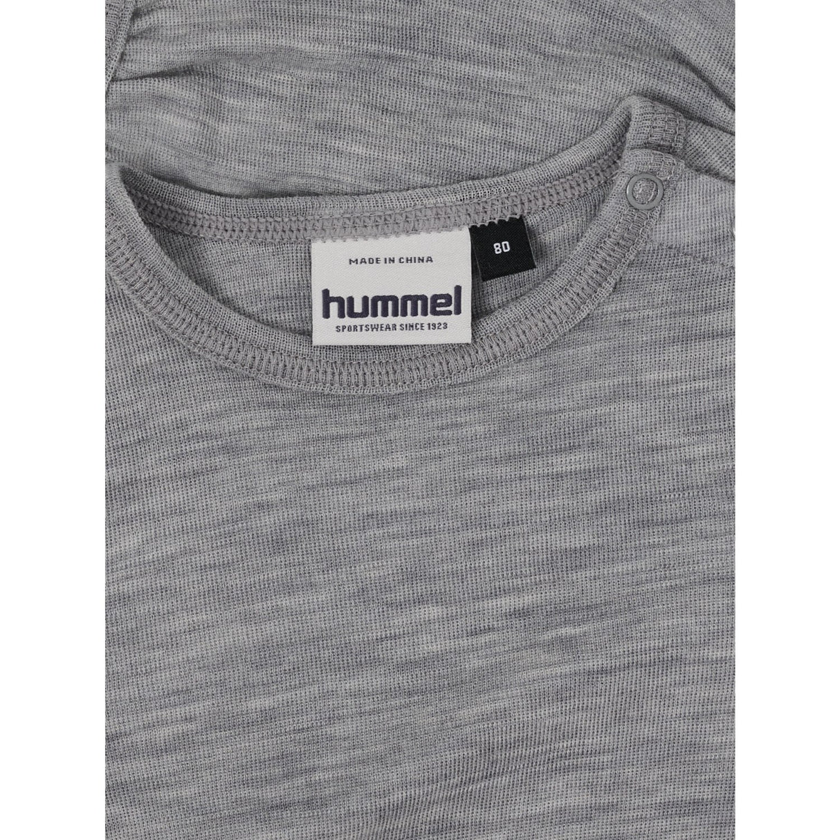 Hummel Grey Melange Mini Wool Rib Body L/S