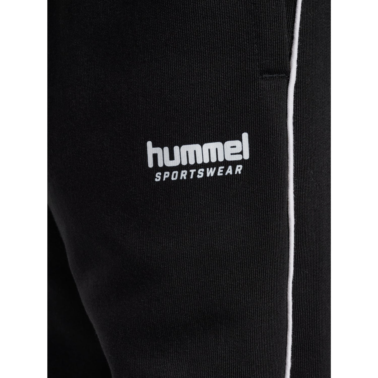 Hummel Black Jr Loose Sweatpant Piping