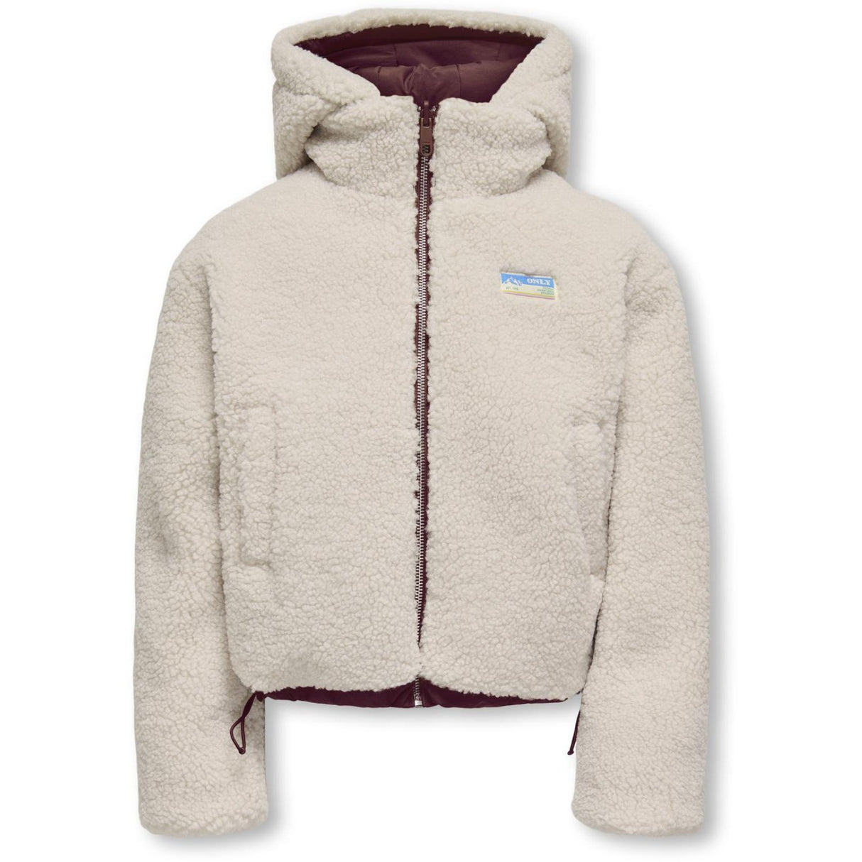 kids ONLY Mauve Wine Kogmaria Life Reversib Puffer Jacket Otw