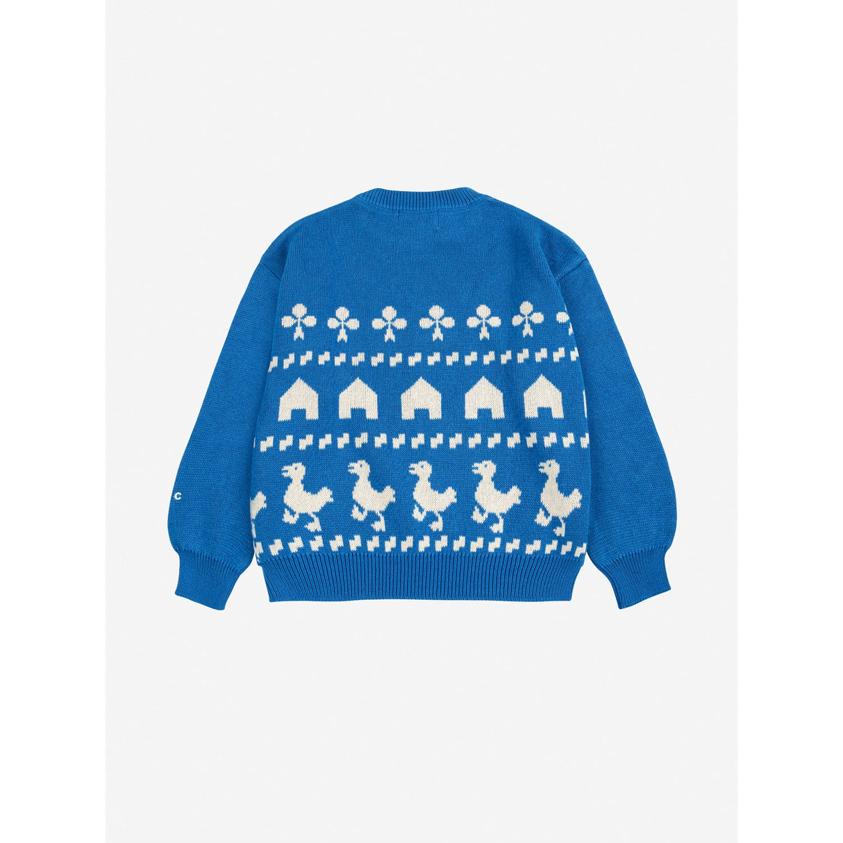 Bobo Choses Blue Farm Jacquard Jumper