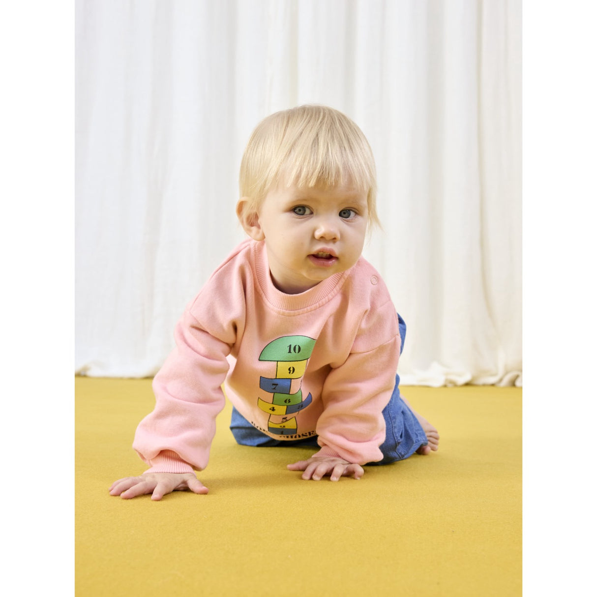 Bobo Choses Pink Hopscotch Sweatshirt