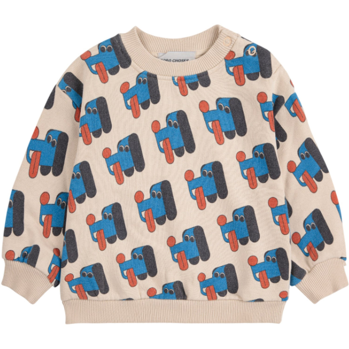 Bobo Choses Offwhite Doggy Mate All Over Sweatshirt