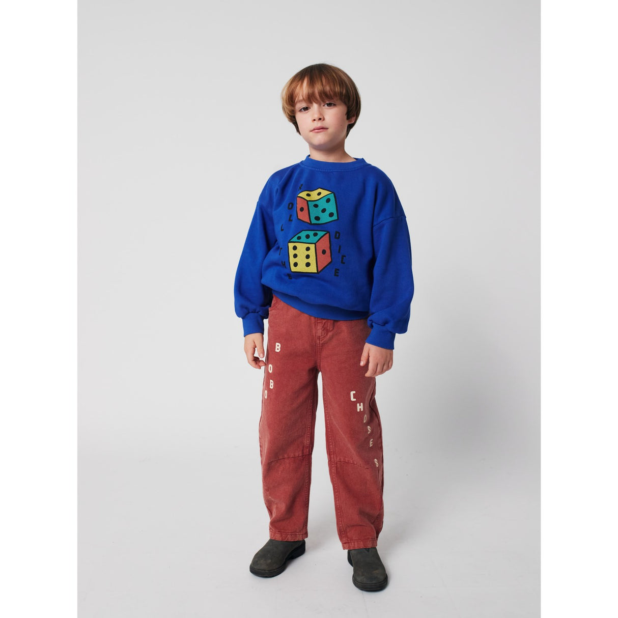 Bobo Choses Blue Roll The Dice Sweatshirt