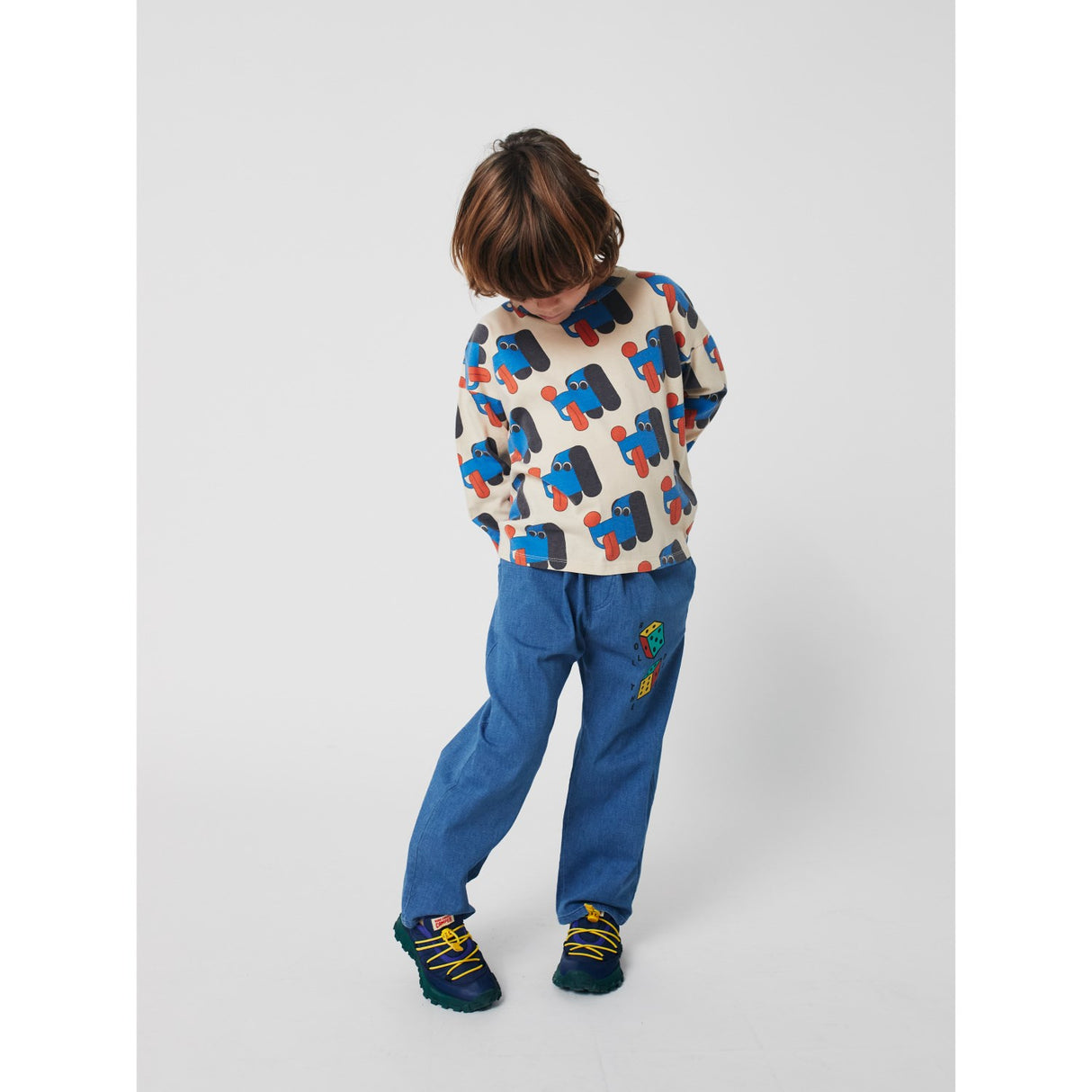 Bobo Choses Offwhite Doggy Mate All Over T-Shirt