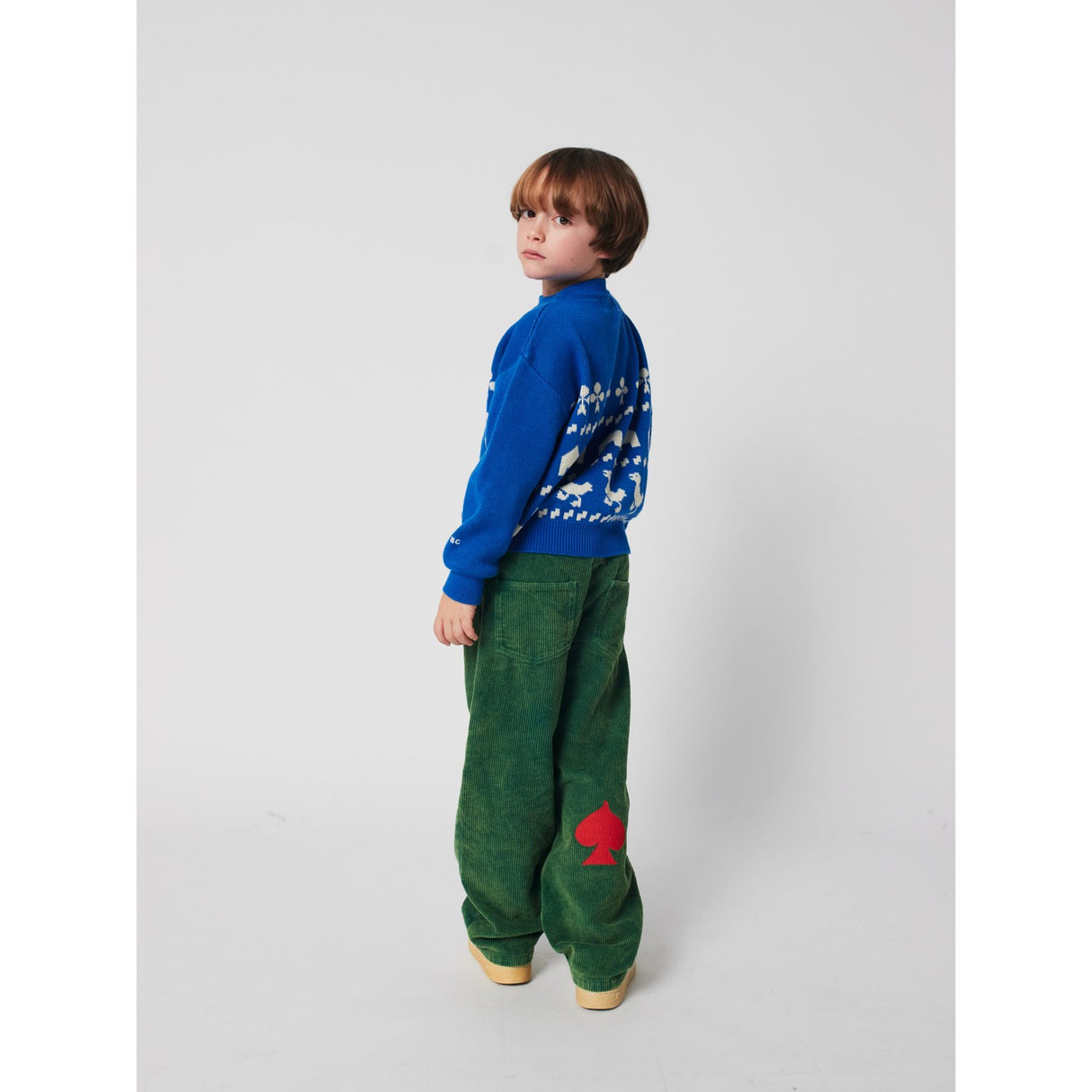 Bobo Choses Blue Farm Jacquard Jumper