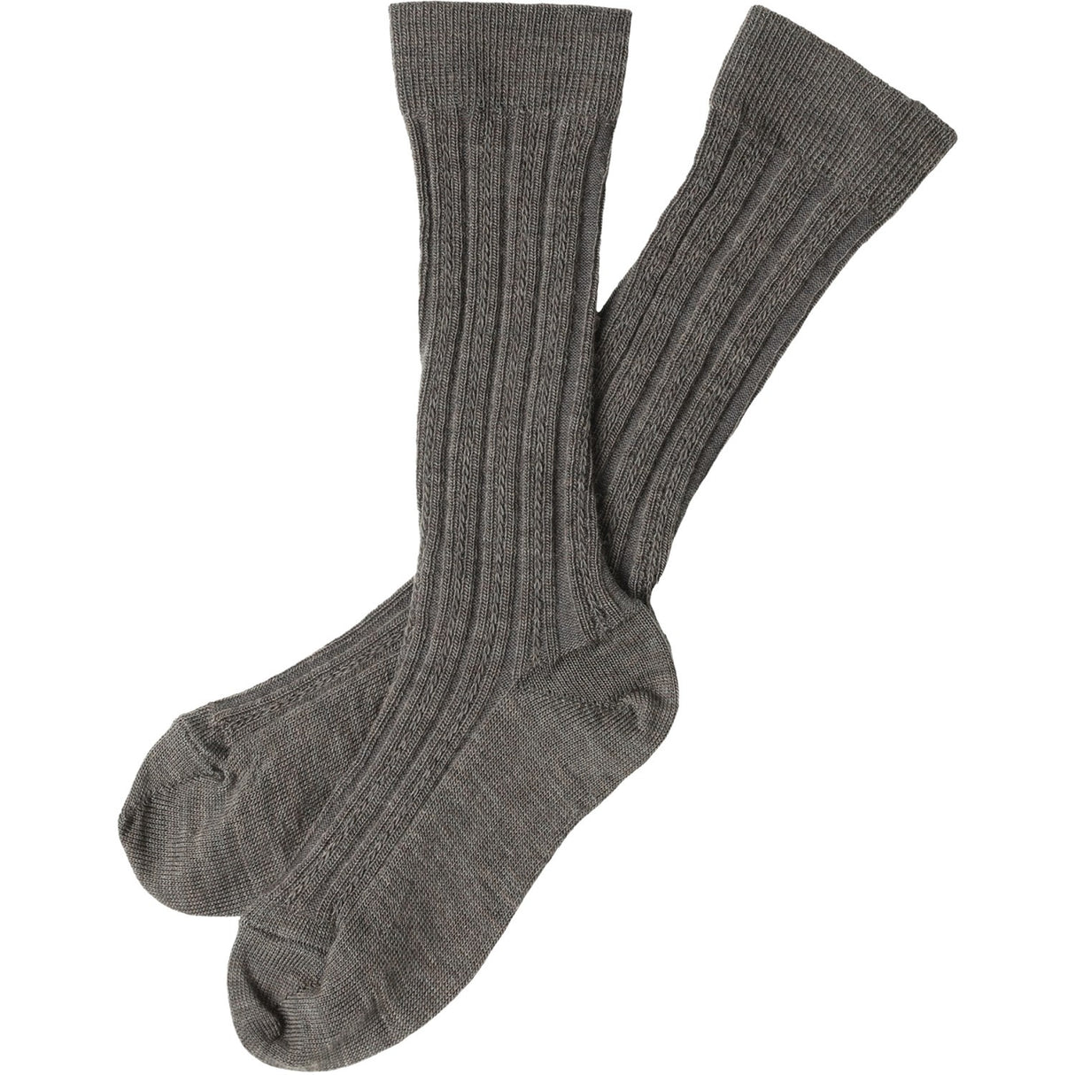 FUB Dark Beige Melange 2-Pack Knee Stockings