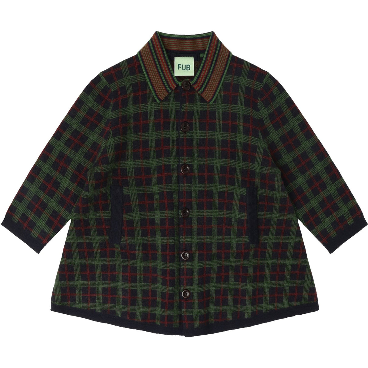 FUB Dark Navy Felted Coat