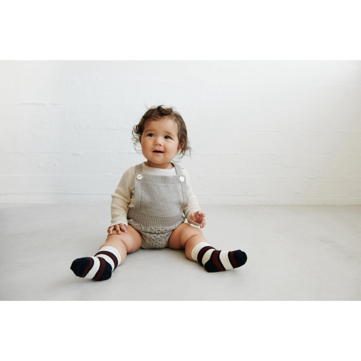 FUB Ecru 2-Pack Two-tone Stripe Socks