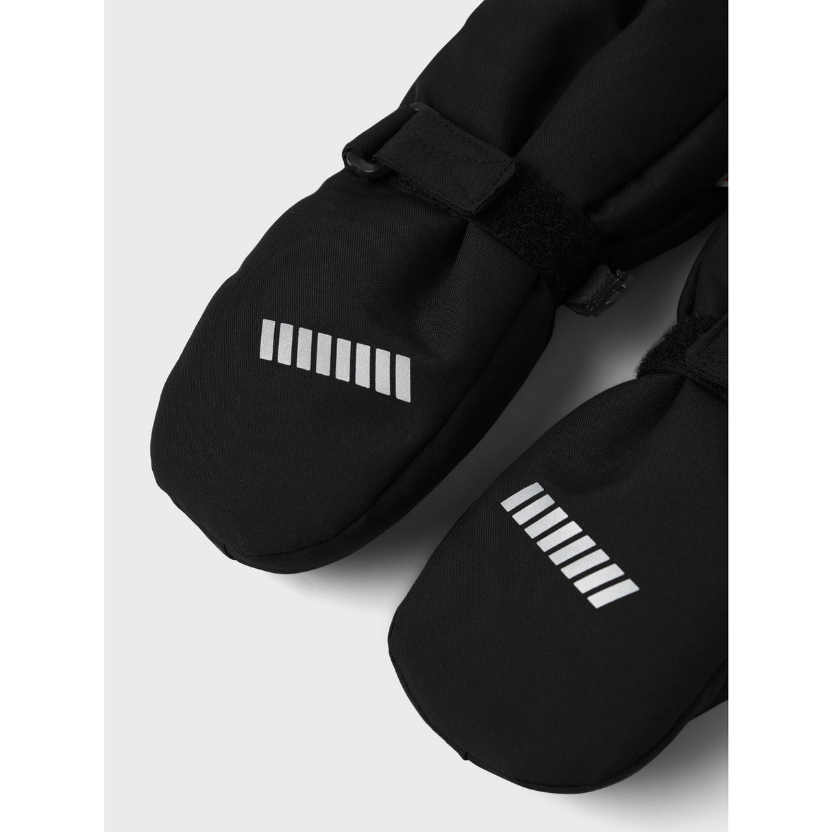 Name It Black Nmnsnow10 Mitten W Wool 3Fo Noos