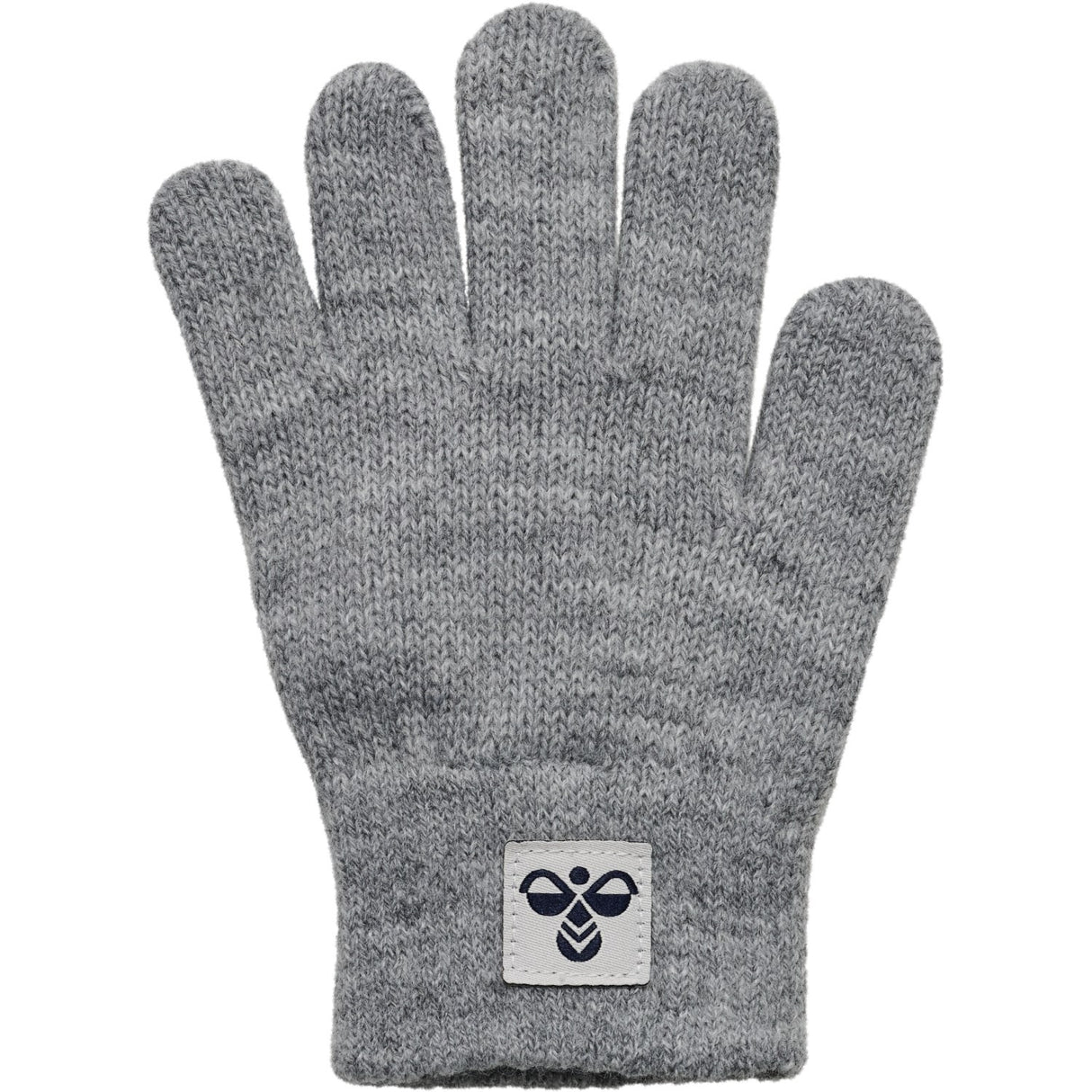 Hummel Grey Melange Knit Gloves 2-Pack