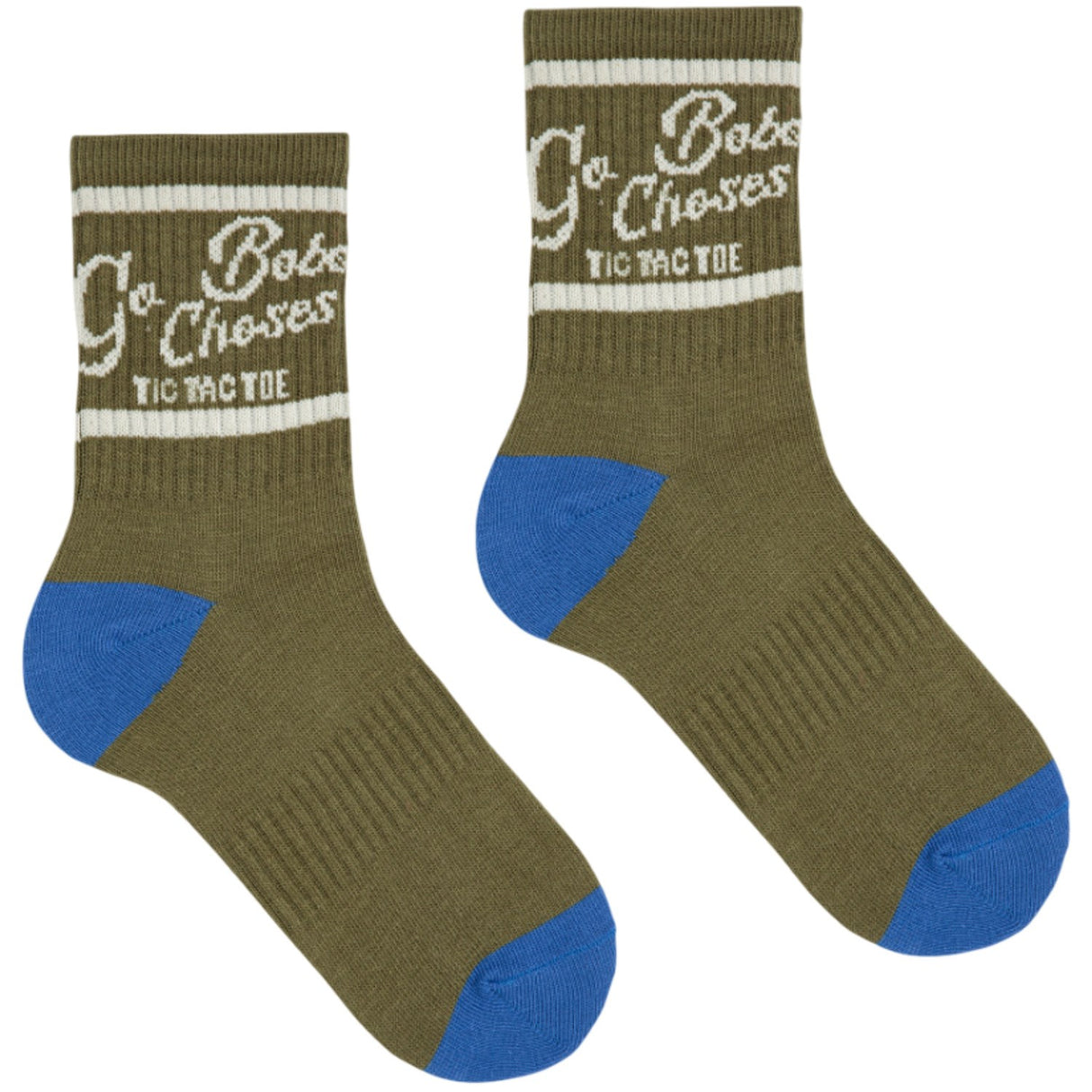 Bobo Choses Khaki Go Bobo Short Socks