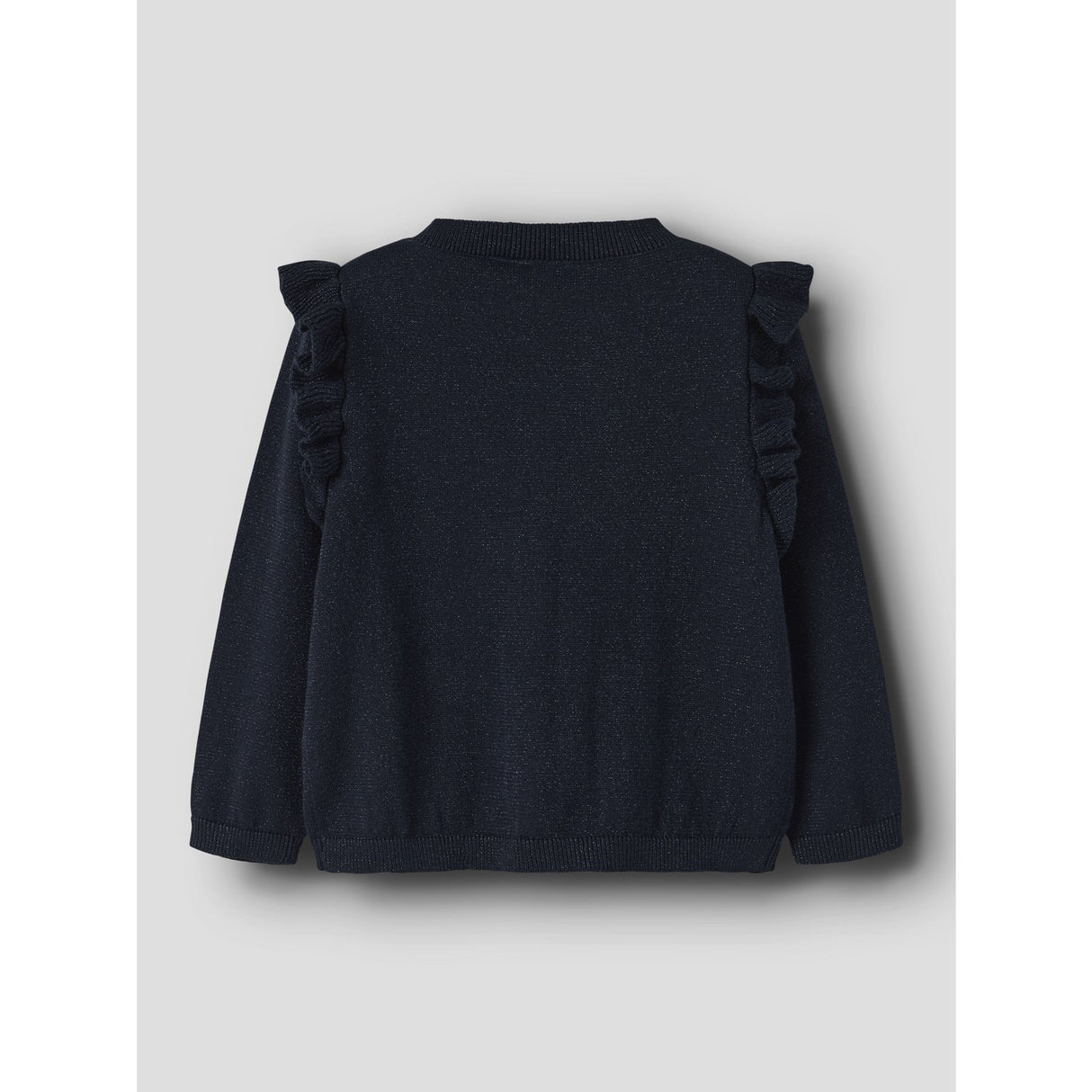 Name It Dark Sapphire Tone In Tone Lurex Nmfabinne Ls Knit Card Noos
