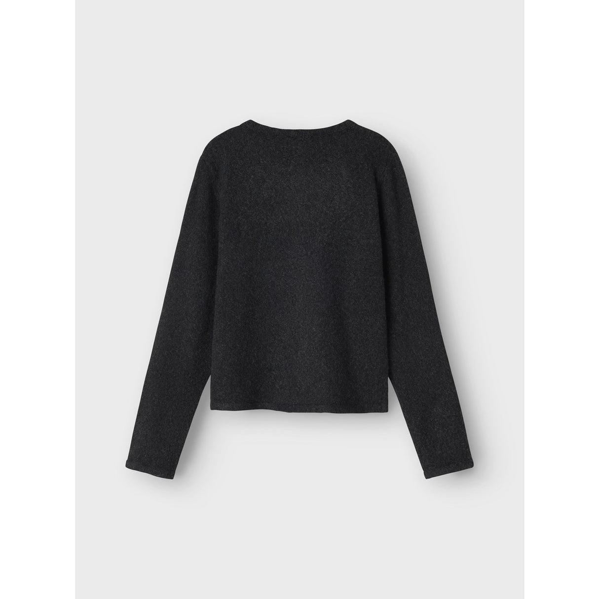 Name It Dark Grey Melange Nkfsaluna Ls Knit Card Noos