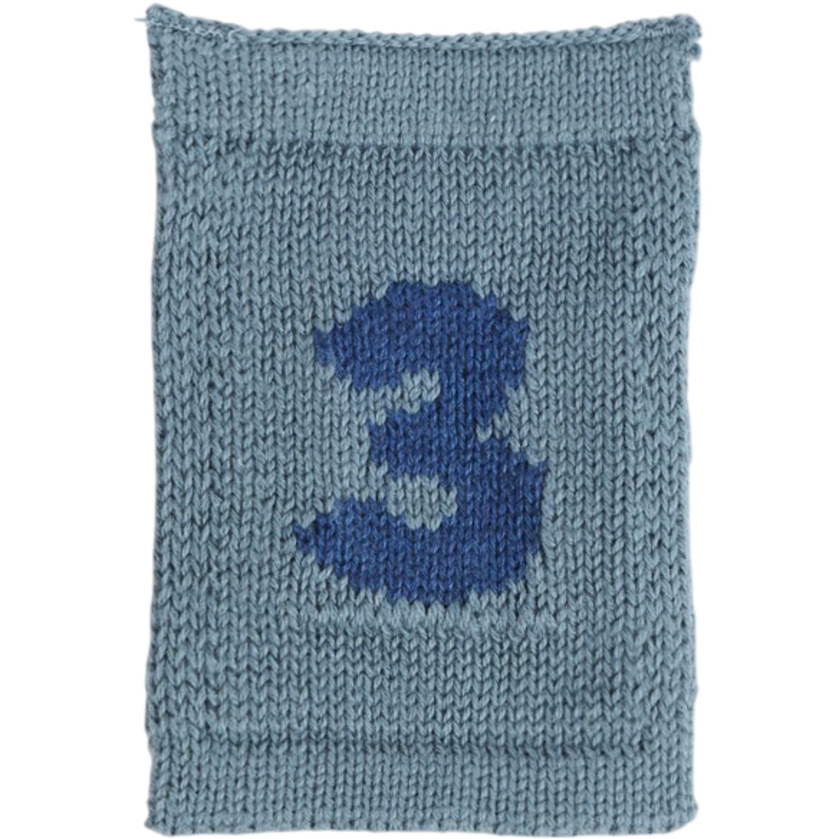 Smallstuff Blue Knitted Flag 3