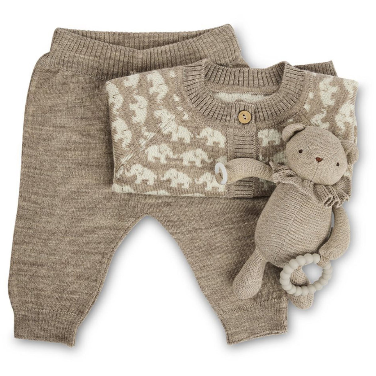 Smallstuff Nature Pants Flat Knit Merino Wool