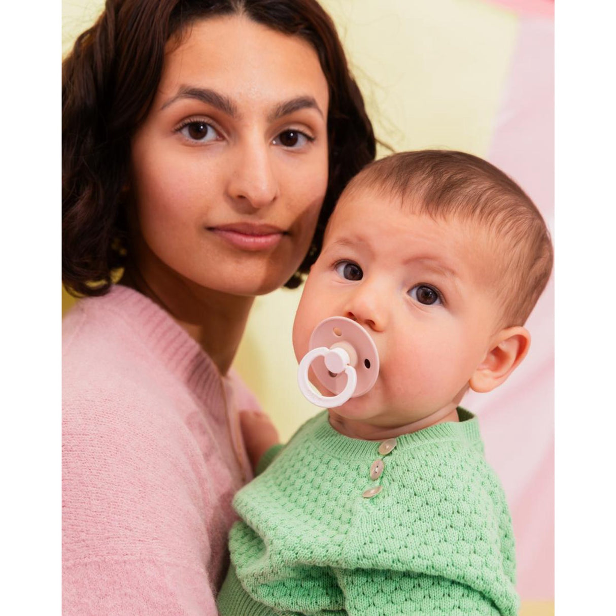 Bibs Blush Pacifier Studio Colour 2-Pack Fusion Latex Woodchuck Mix