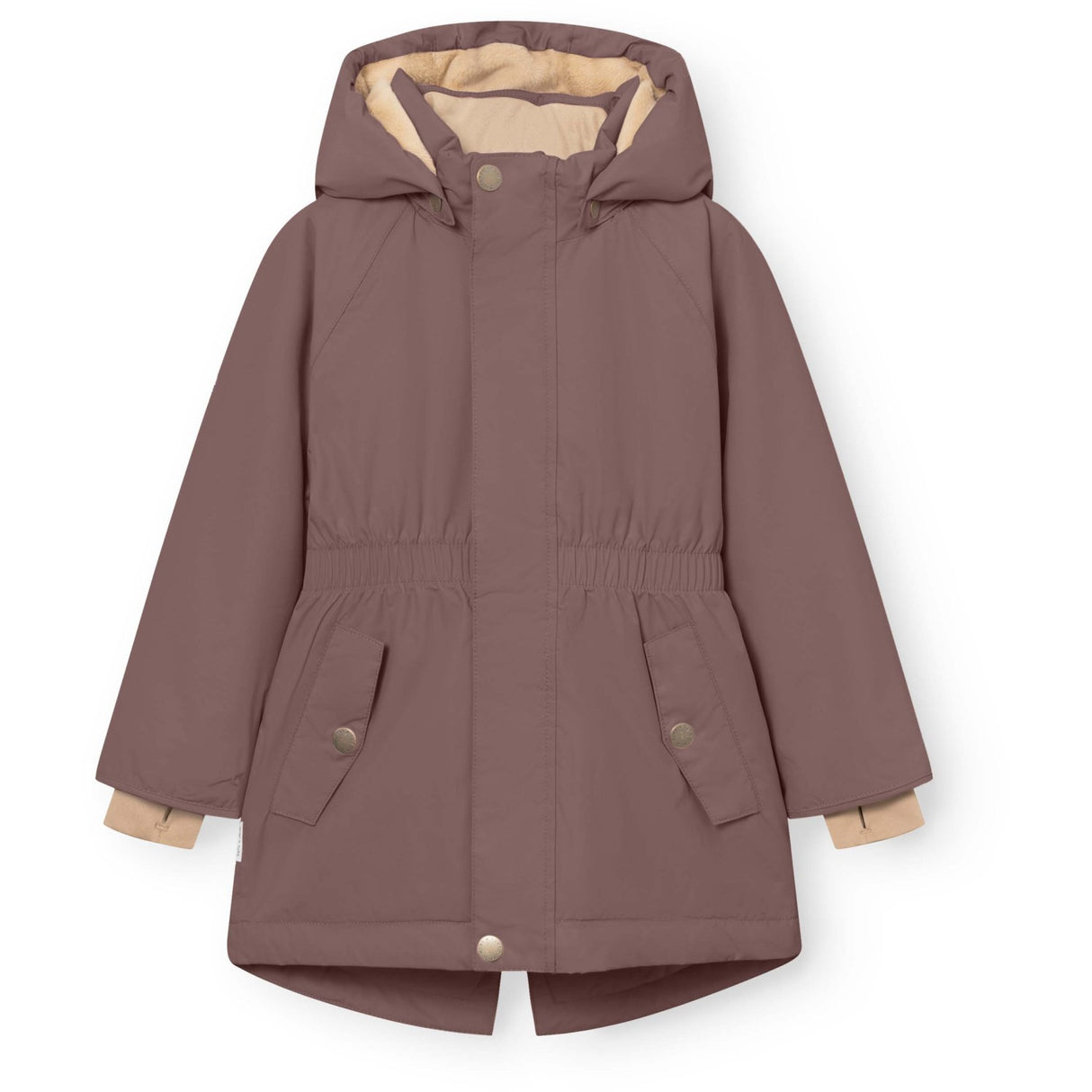 Mini A ture Peppercorn Plum Matvikania Fleece Lined Winter Jacket. GRS