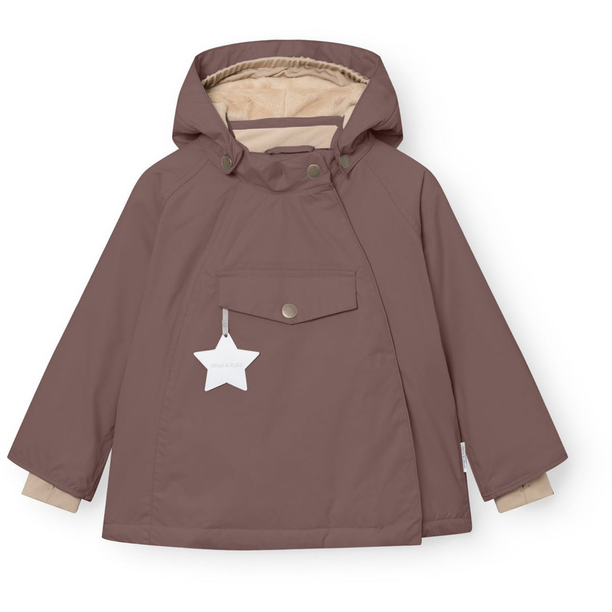 MATWANG Fleece Lined Winter Jacket Red Merlot