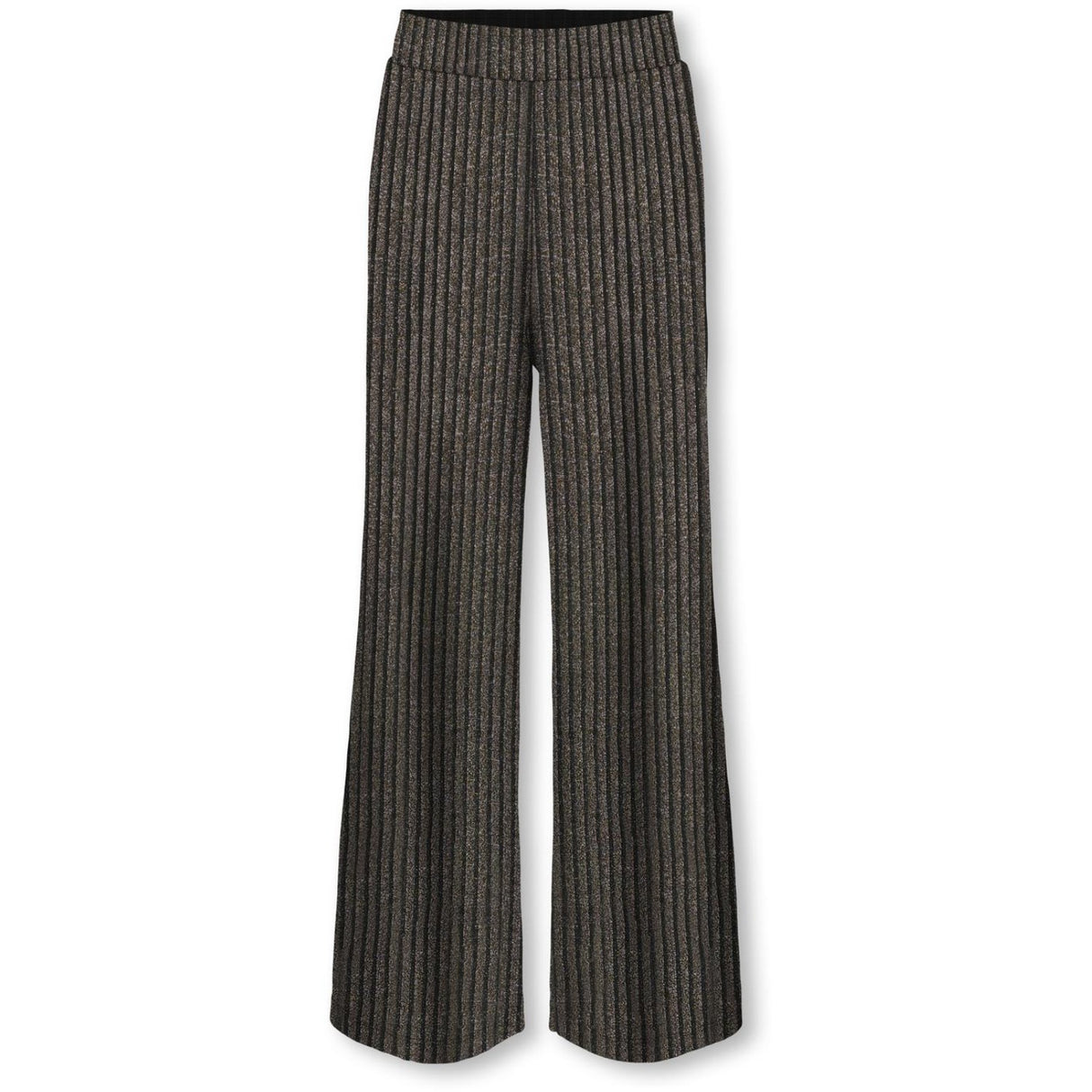kids ONLY Black Lurex Light Gold/Silver/Wide Stripe Kogqueen Glitter Pants Bf Jrs