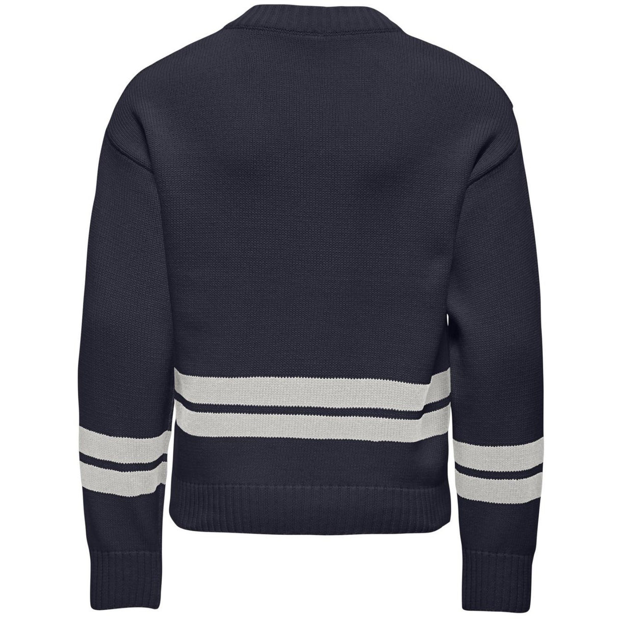 kids ONLY Night Sky Badge/Cloud Dancer Kogjanny Life L/S Varsity V-Neck Knt