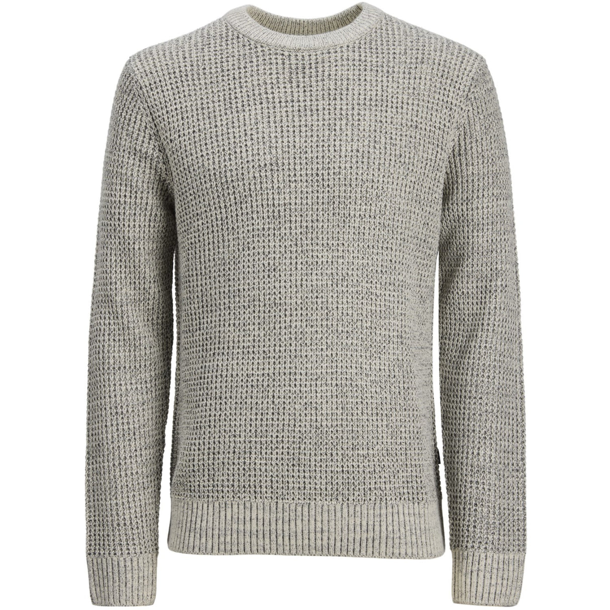 Jack & Jones Junior Moonbeam Twisted W. Black/White Jjglobal Knit Crew Neck Jnr