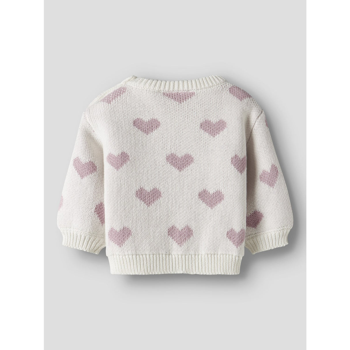 Name It Cloud Dancer Keepsake Lilac Heart Nbfoana Ls Knit