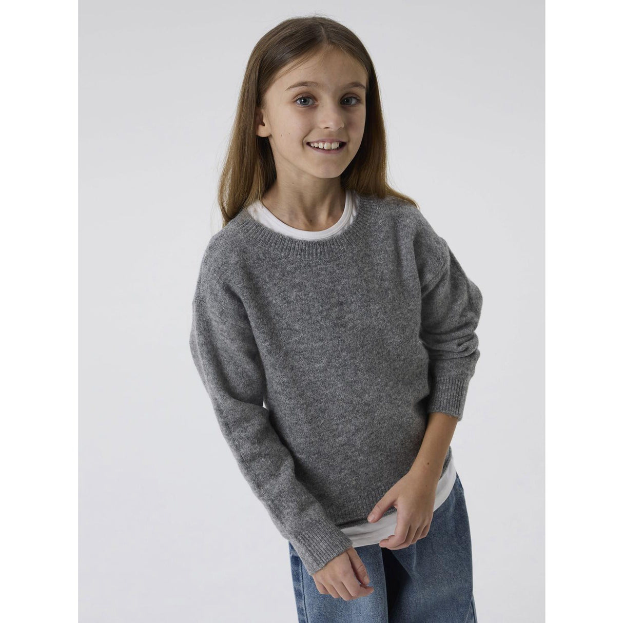 Name It Grey Melange Nkforiane Ls Knit