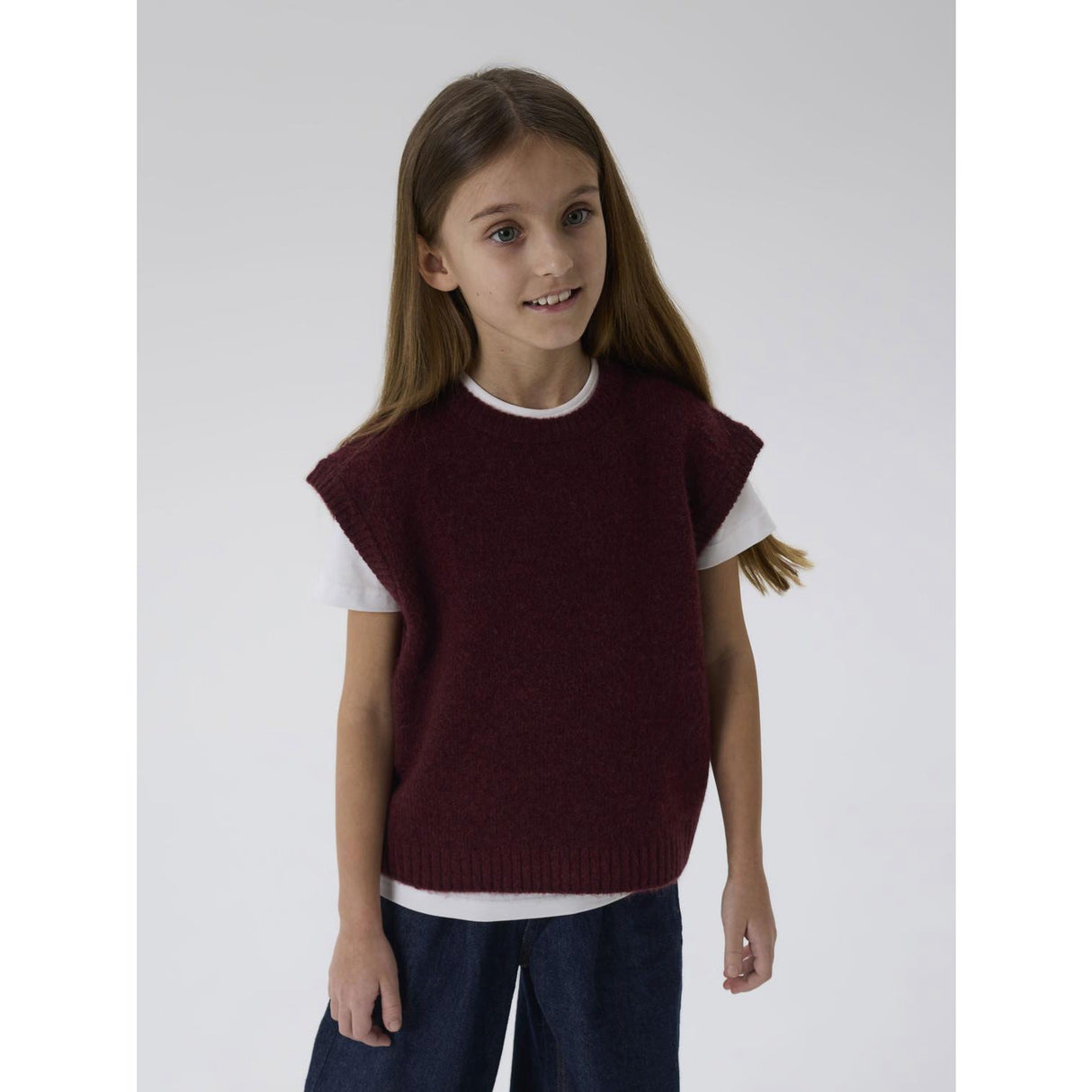 Name It Burgundy Nkfoneifyly Knit Vest
