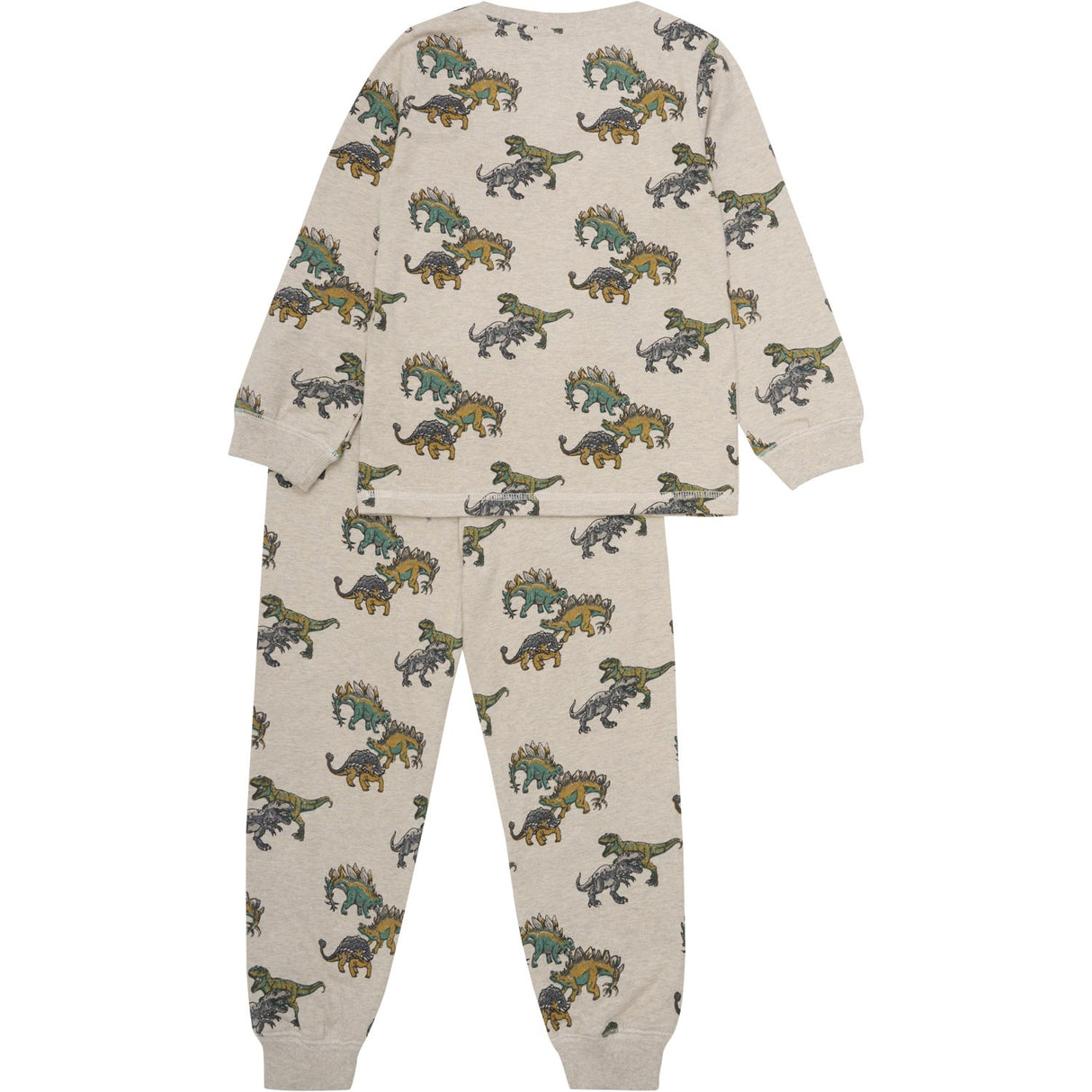 Minymo Beige Melange Pajamas Ls Set Aop