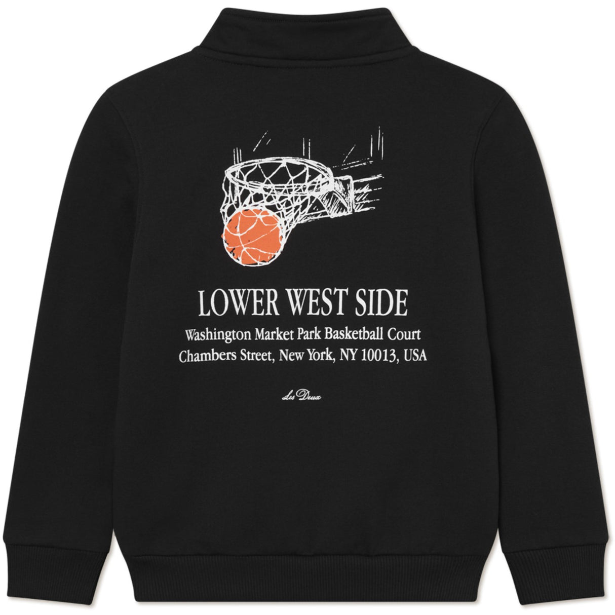 Les Deux Kids Black West Side Half-Zip Sweatshirt KIDS