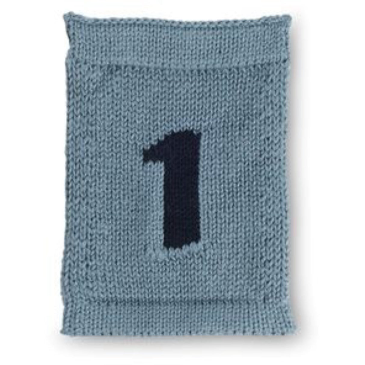 Smallstuff Blue Knitted Flag 1